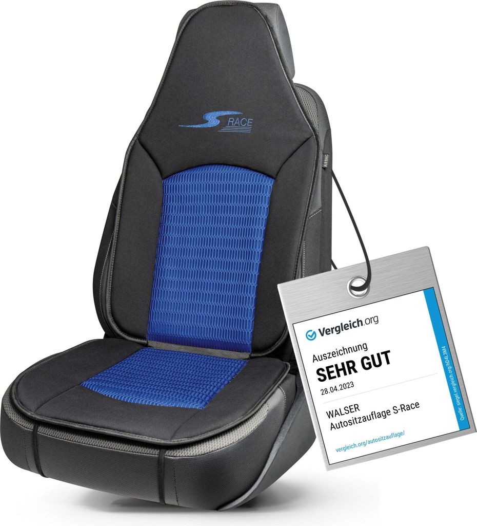 WALSER Car Comfort Auto-Sitzauflage S-Race, Auszeichnung * Produktbild 