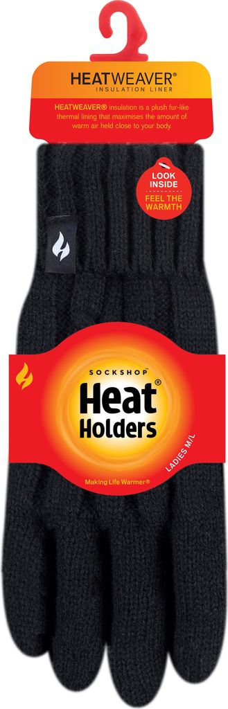 Thermo Handschuhe Heat Holders Damen schwarz M L
