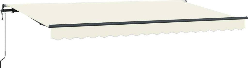Einziehbare Markise Creme 400 x 200 cm Stoff