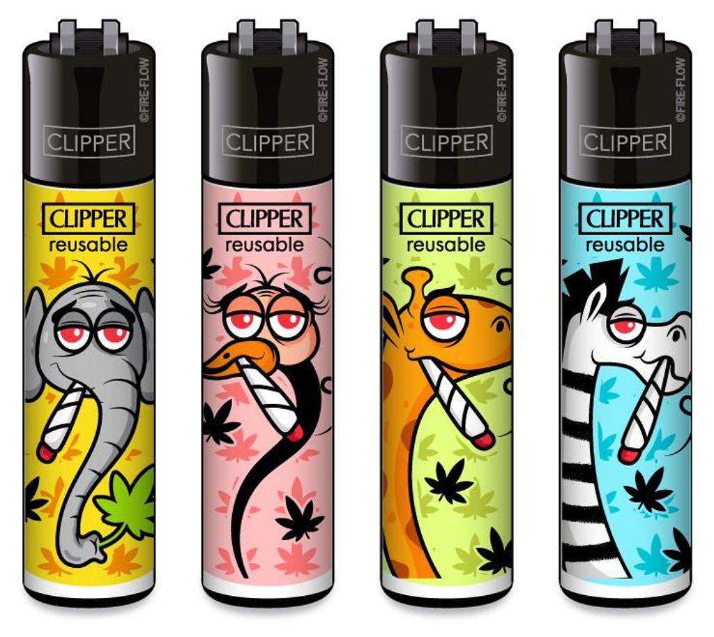 Clipper Feuerzeug 4er Set FFX 420 Safari Produktbild 