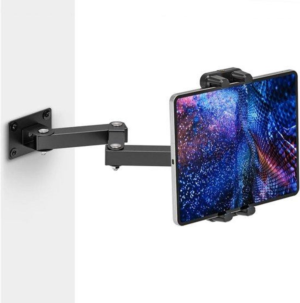 Universal Tablethalter für iPads und Smartphones 360 Grad drehbar - Ausziehbare Länge 16-39,5 cm - Universalhalter für 4-13,5 Zoll Geräte
