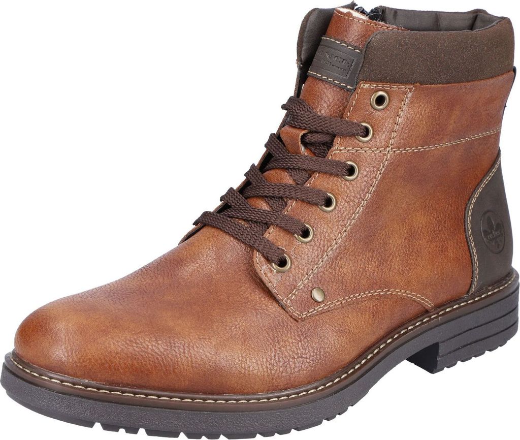 Rieker Herren Boots Stiefelette Schnürung Warmfutter 33140, Größe:43 EU, Farbe:Braun