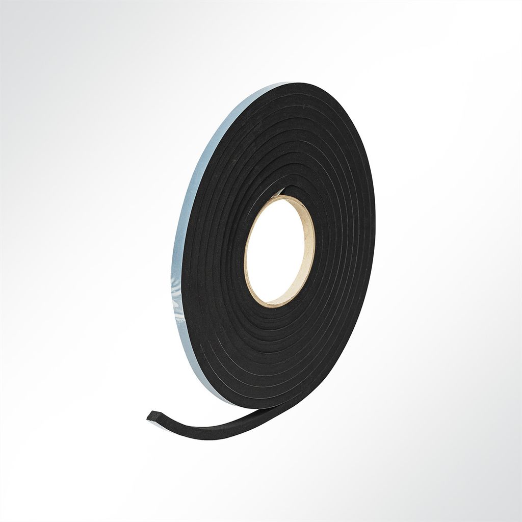 LYSEL EPDM Zellkautschuk Dichtungsband einseitig selbstklebend Länge 5 Meter Dicke 8mm Breite 9/15/20mm
