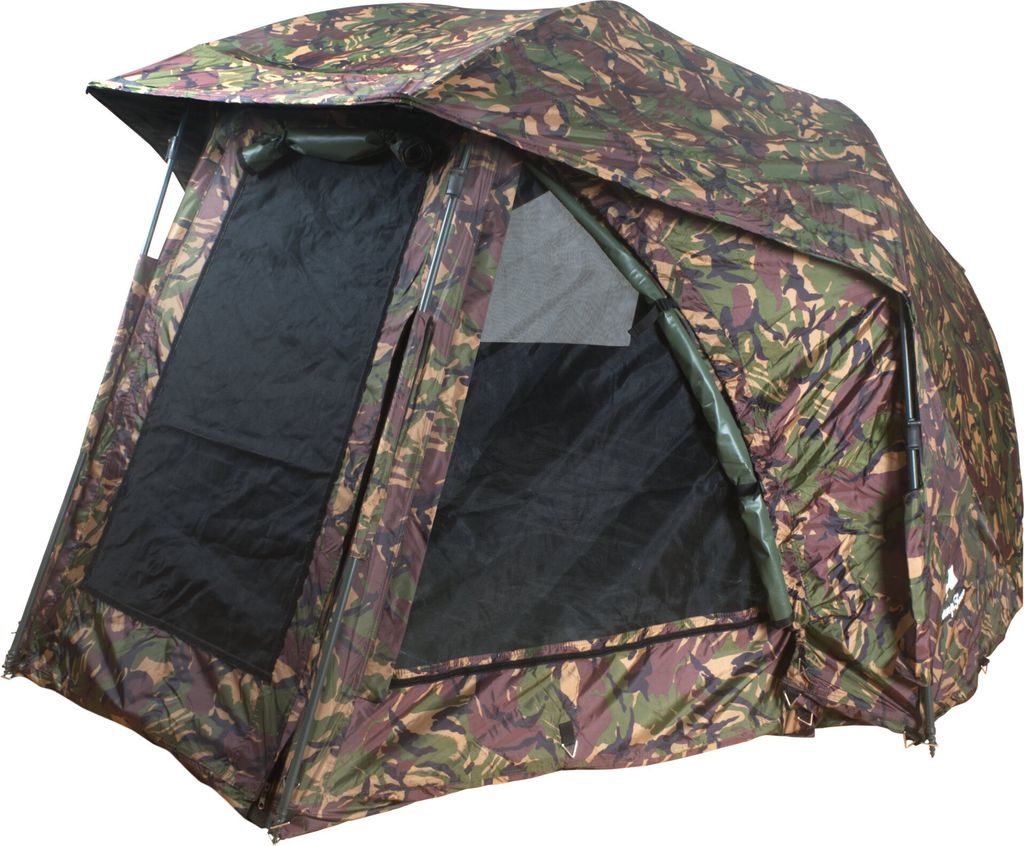 CampFeuer Karpfenzelt "Blizzard", 2,42 x 2,42 x 1,32 m | 2 Mann Zelt, Anglerzelt, Outdoorzelt, Tent