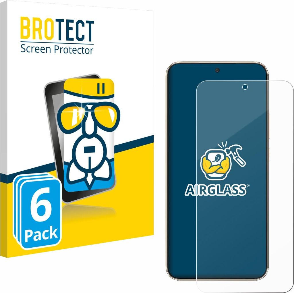6x BROTECT Schutzglas für Honor Magic 8 Lite Schutzfolie Panzer Folie Glas Display Schutz klar