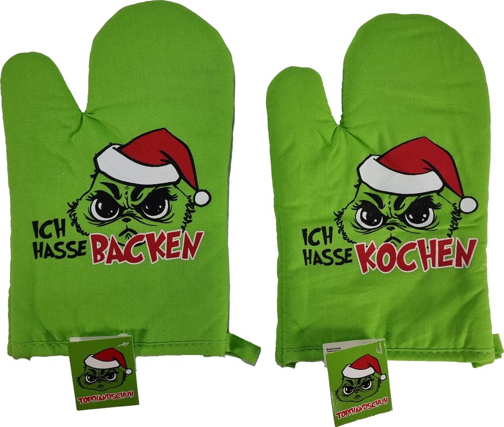 Muffel-Topfhandschuh, Backhandschuhe | Einheitsgröße | 2er-Pack