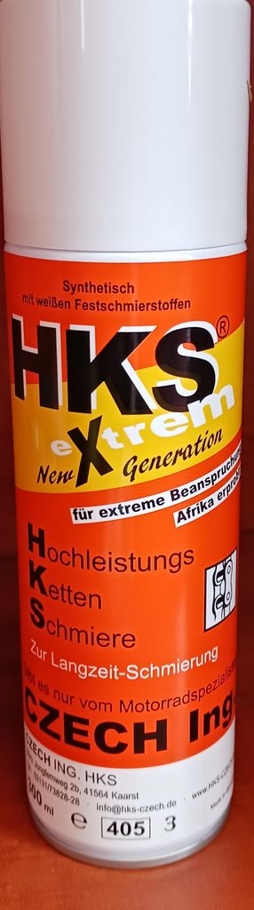 HKS Kettenspray extrem Kettenpflege Motorrad Langzeit Produktbild 