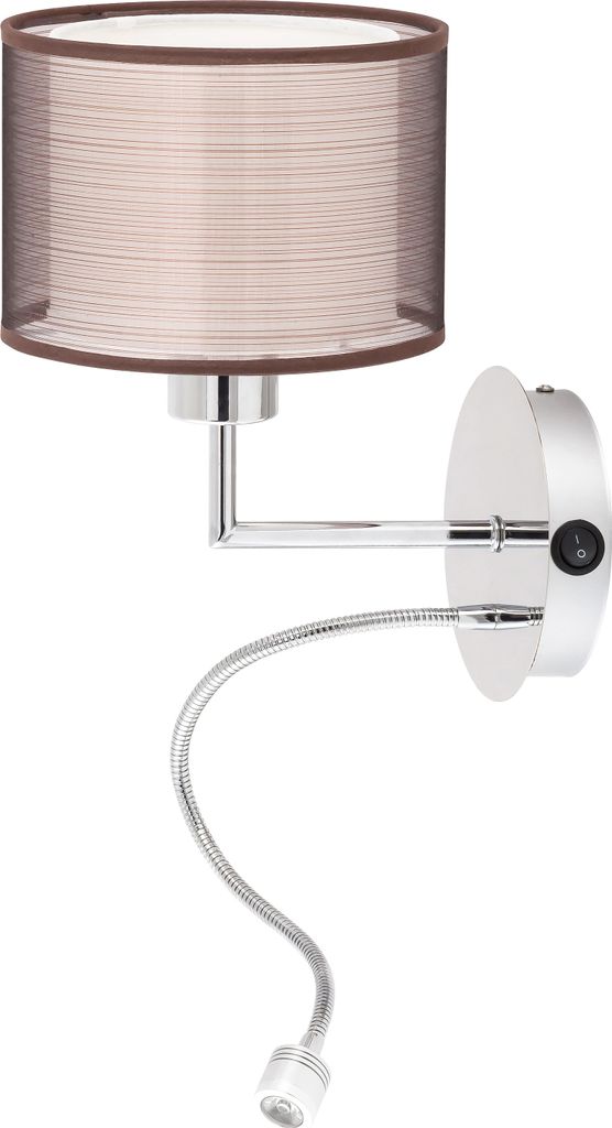 Rabalux 2629 Wandleuchte Anastasia, E27, 1W, 4000K, 85lm, silber-braun, neutralweiß