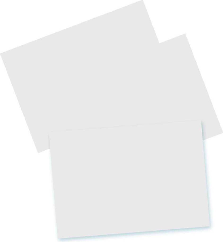 Herlitz 10621423: Kaartjes, formaat DIN A6, blanco, wit Productafbeelding 