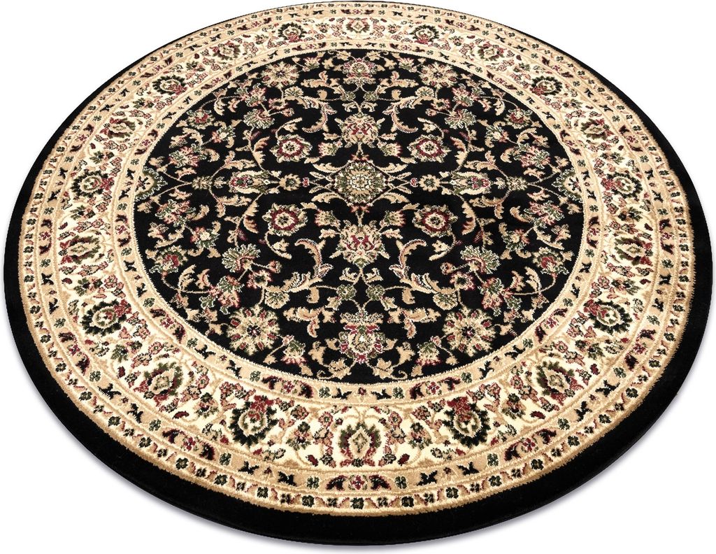 Teppich ROYAL ADR Kreis modell 1745 schwarz Schwarz rund 150 cm