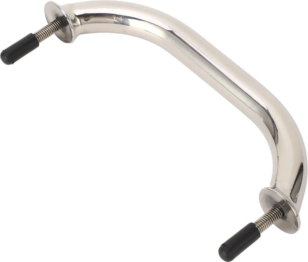 Main courante bateau 8 pouces en acier inoxydable 316 poli miroir