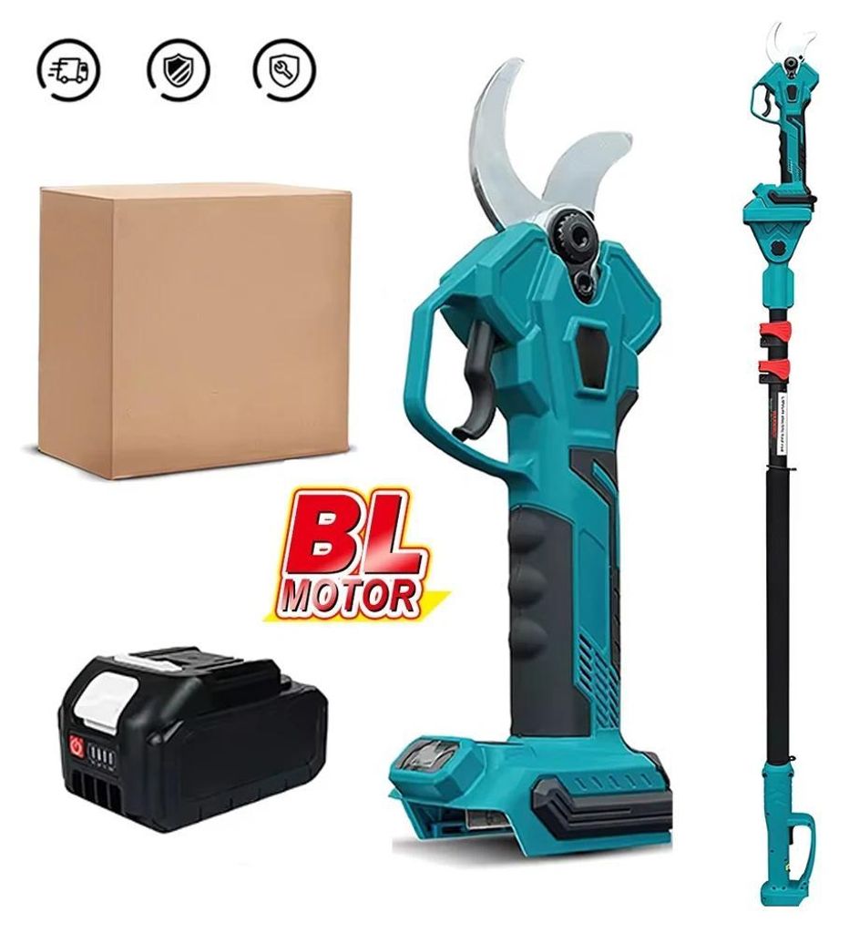 Akku Astschere - Kabellose Gartenschere - 3500 W Leistung - Bürstenloser Motor - 40 mm Schnittdurchmesser - 1 Akku Inklusive - Für Obstbäume & B...