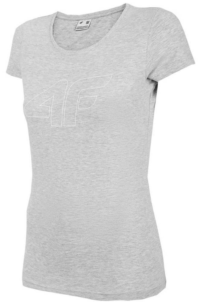 4F - "H4Z22" T-Shirt für Damen MR532 (L) (Grau/Silber)