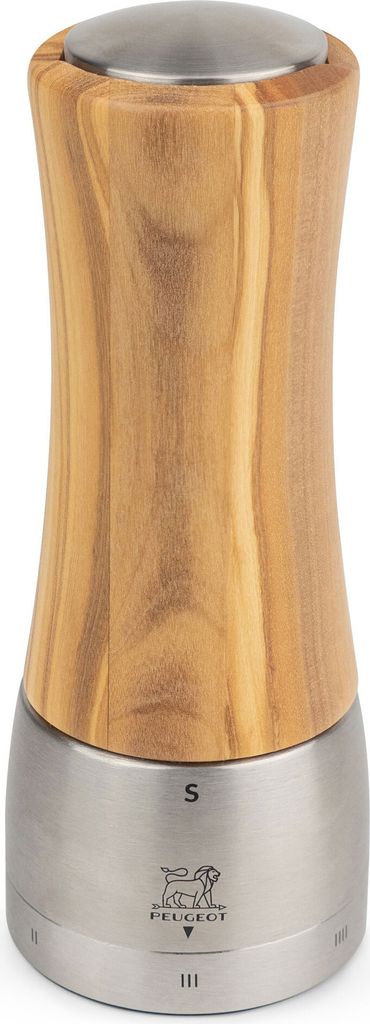 PEUGEOT Salzmühle DAMAN 16cm Olivenholz uSelect Stahlmahlwerk Gewürzmühle
