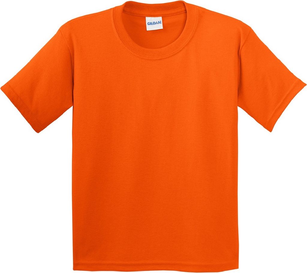 Gildan Kinder T-Shirt mit Rundhalsausschnitt, kurzärmlig BC485 (S) (Orange)