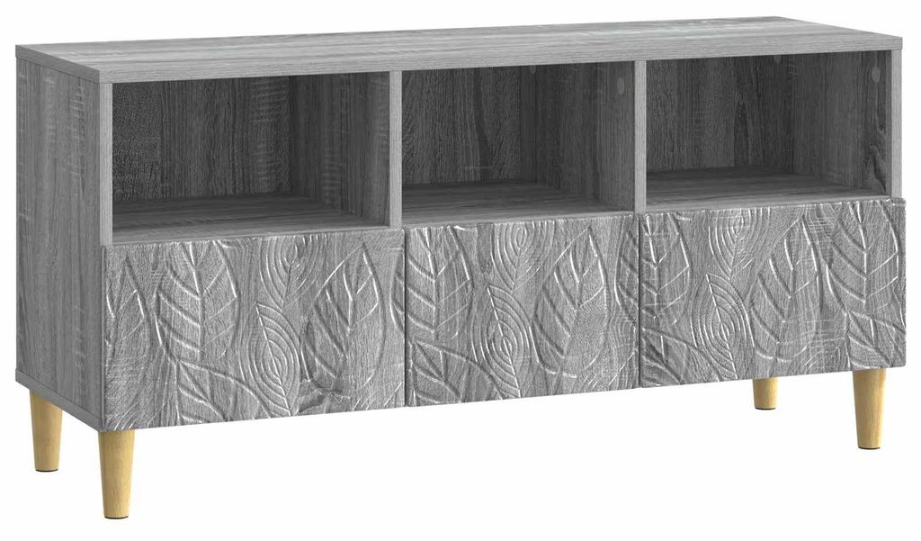 TV-Schränk 102 x 34,5 x 50 cm Grau Sonoma Holzwerkstoff