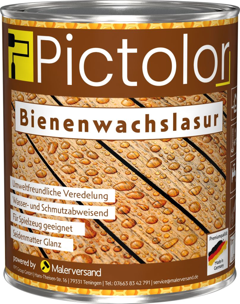 Pictolor Bienenwachslasur0,75 Liter Esche