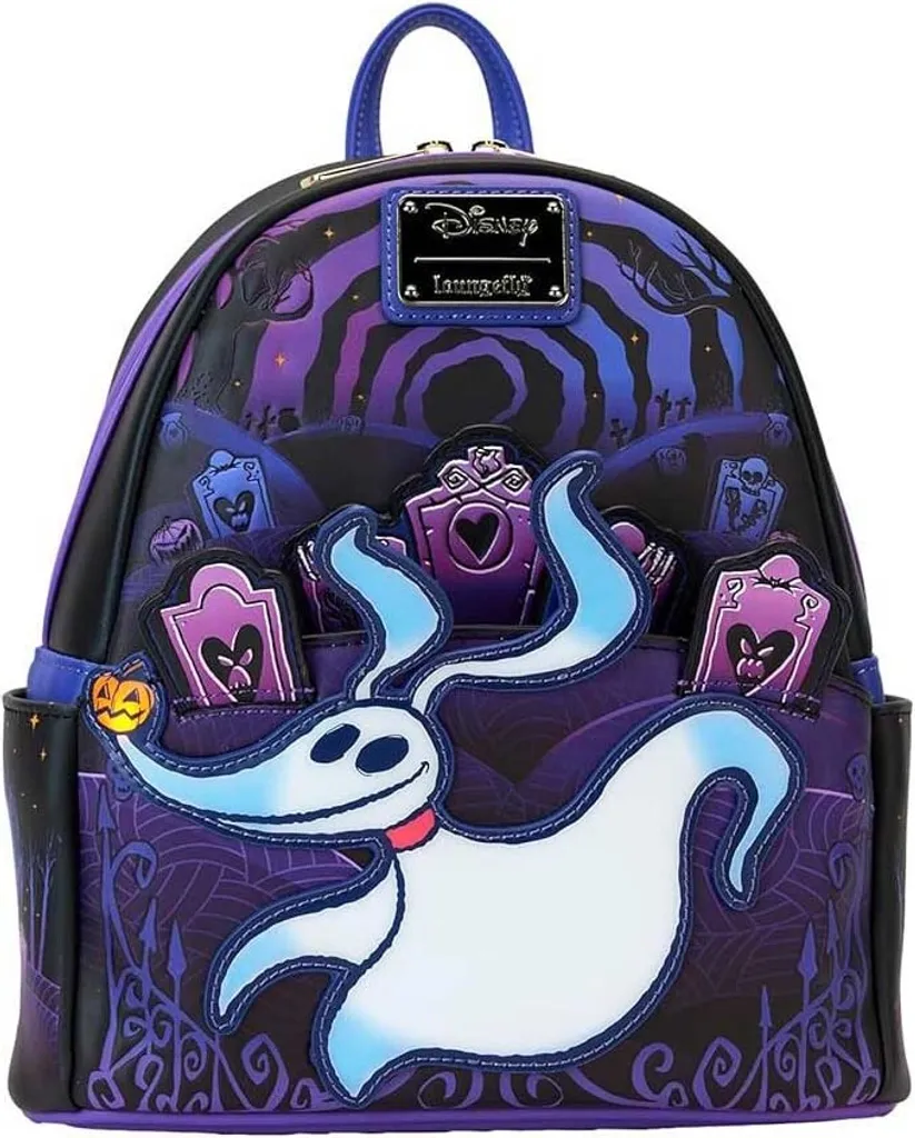 Loungefly Zero Sac à dos Noir - Format Compact avec Détails Brodés One Size