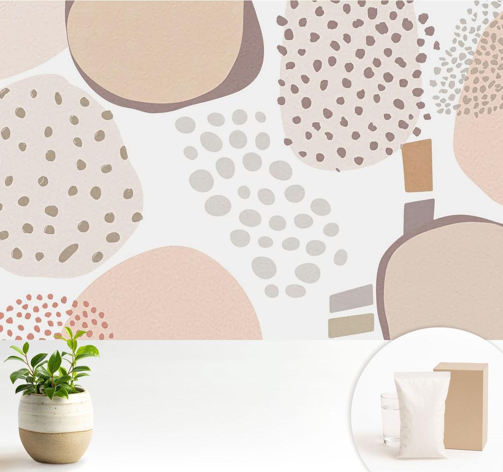 Fototapete - 104x70 cm - Tapete - Wandtapete - Wandbilder - Dekofolie - Tapete Folie - Wand - Dekoration - Wohnzimmer - Feine Punkte