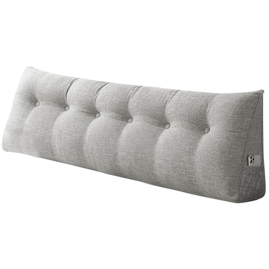 Rückenkissen Bett 180cm, Leinen Rückenlehne Kissen, Produktbild 
