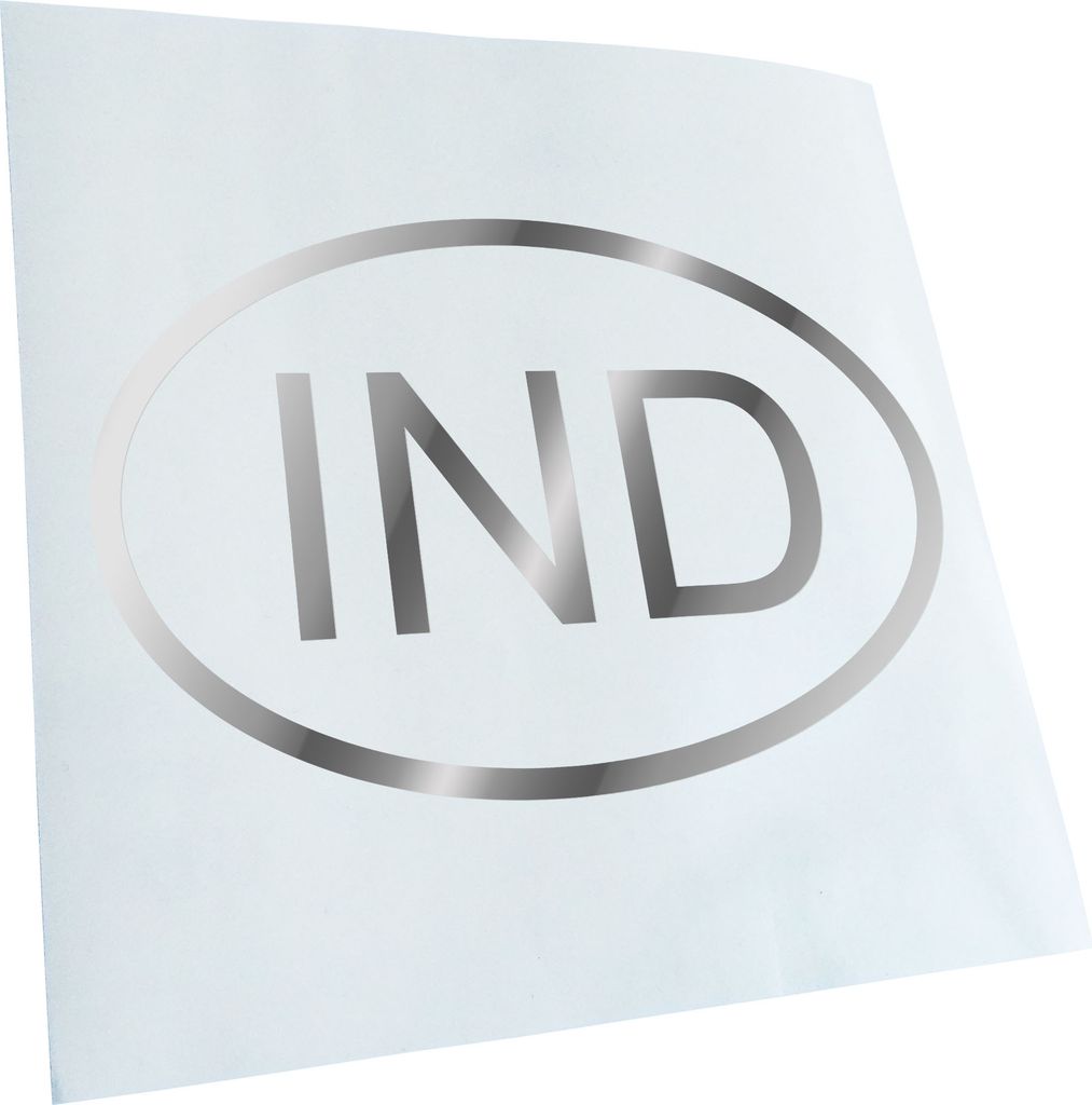 Kiwistar - Autoaufkleber - Indien IND Heckscheibe - Aufkleber für Auto Kfz Fahrrad, LKW, Truck Mofa