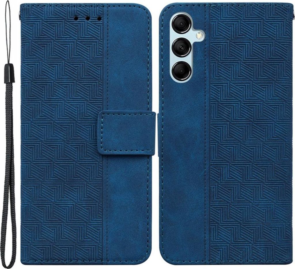 Samsung Galaxy A15 Hülle - Coverup Geometric Klapphülle - Blau