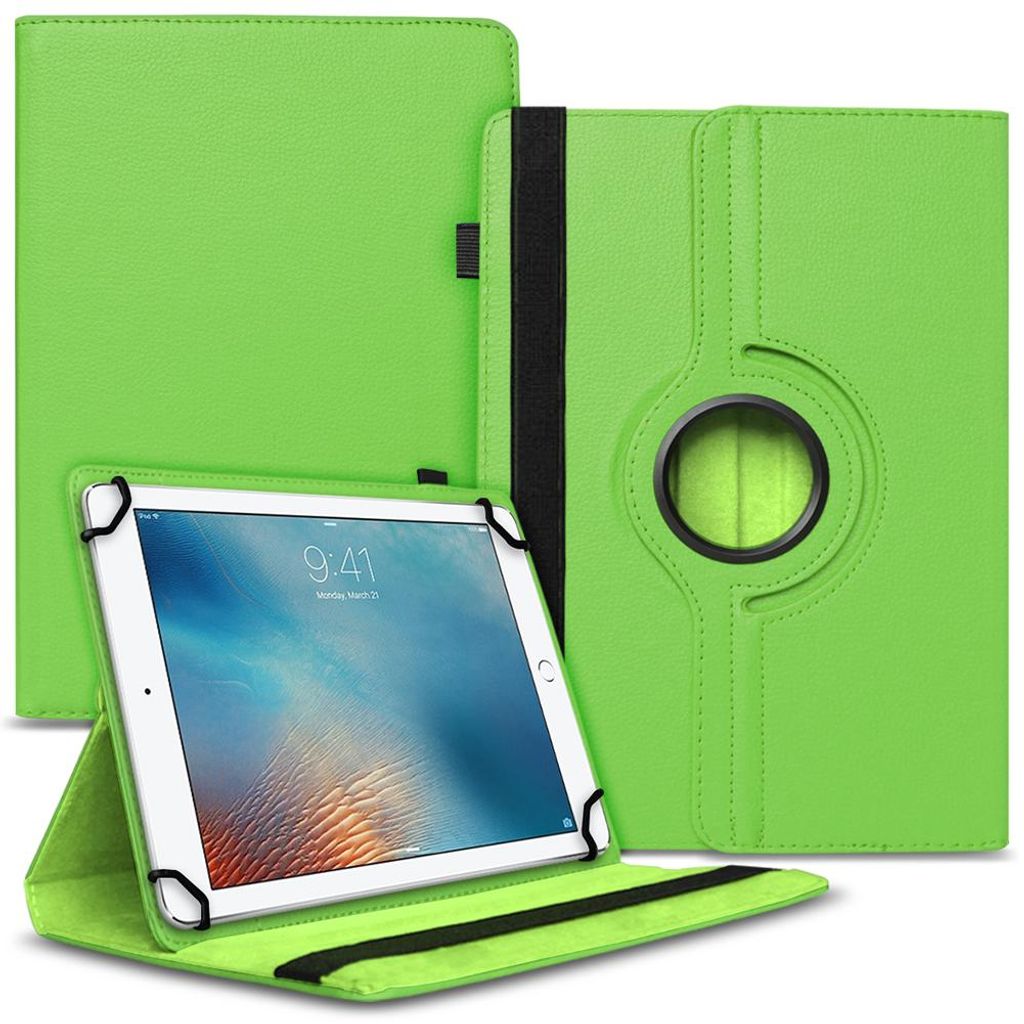 Tablet Hülle für Apple iPad Air 11 Zoll Tasche Schutzhülle Case Cover DrehbarFarbe 360 Uni:Grün