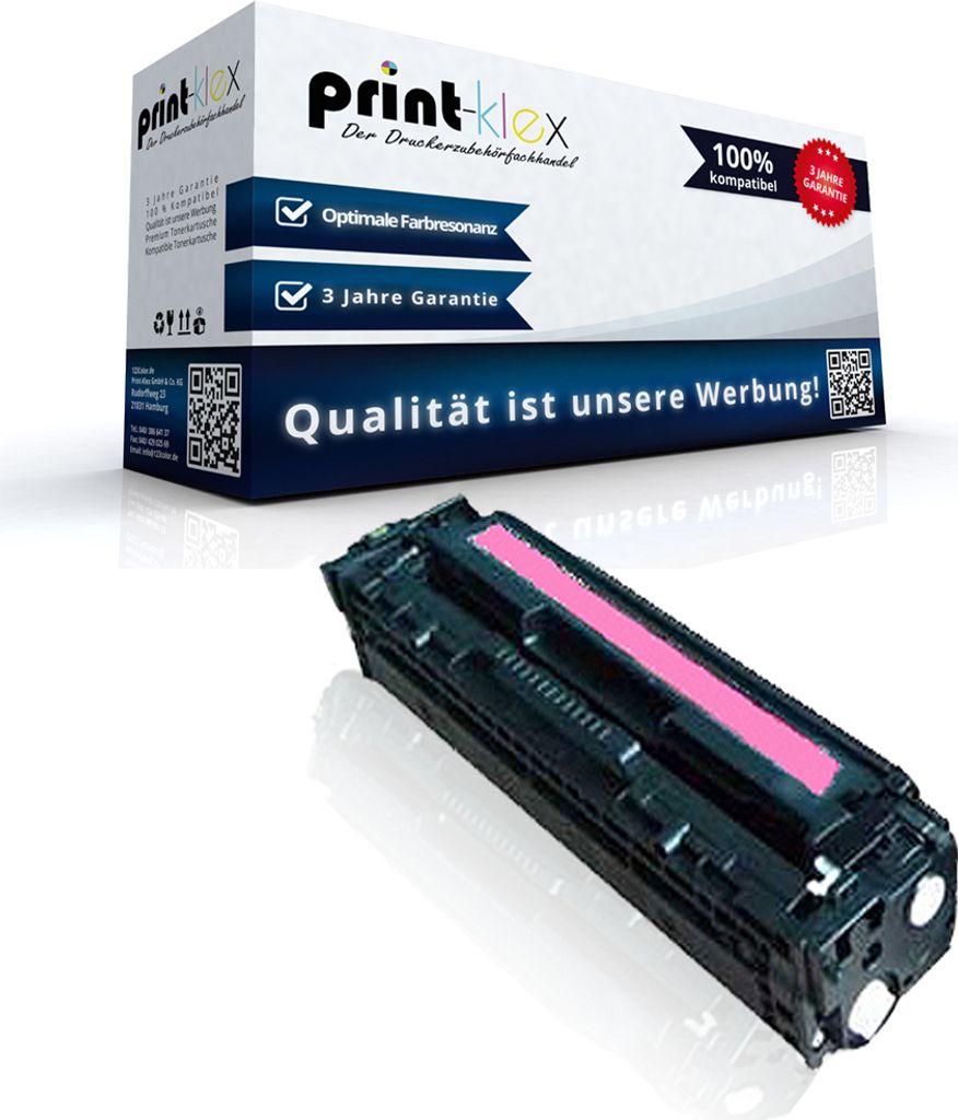 Kompatible Tonerkartusche für HP LaserJetCP1525 LaserJetCP1525n LaserJetCP1525nw LaserJetCP1525Series 128A CE323A Rot Magenta - Black Plus Serie