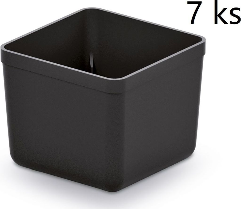 Sada 7 plastových boxů na nářadí UNITE BOX 55x55x165 černé Immagine del prodotto 
