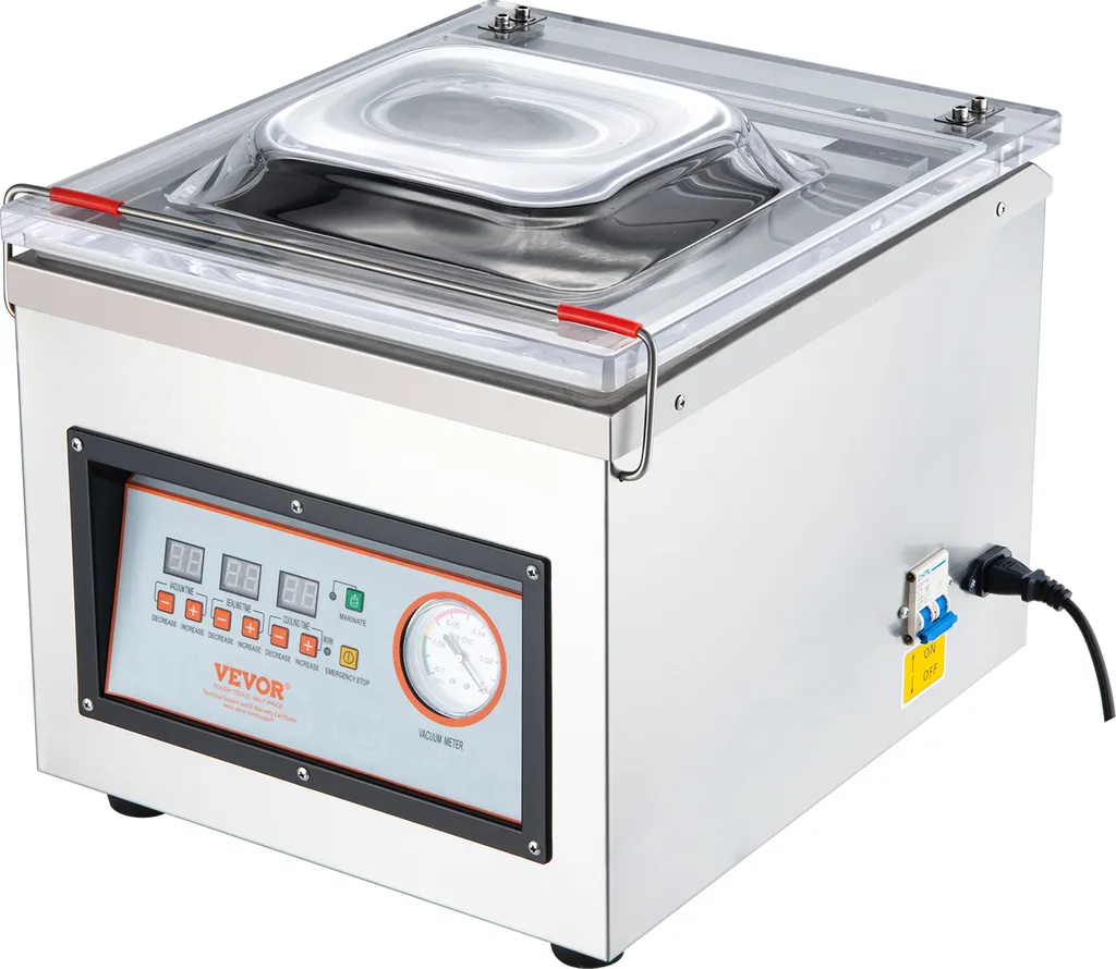 VEVOR Machine Sous Vide à Cloche 320W Barre de Soudure de 32 cm Pro