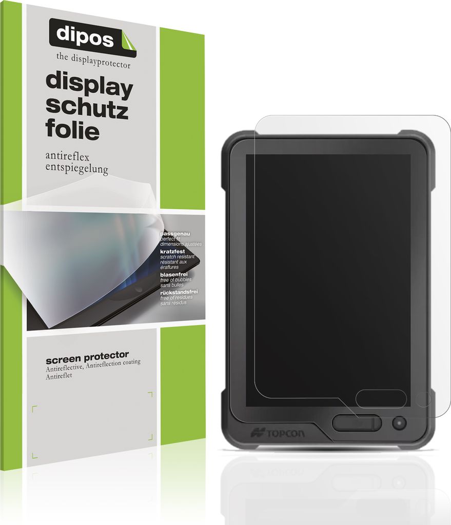 2x Schutzfolie für Topcon GX-90 matt Displayschutzfolie Folie Display Schutz dipos