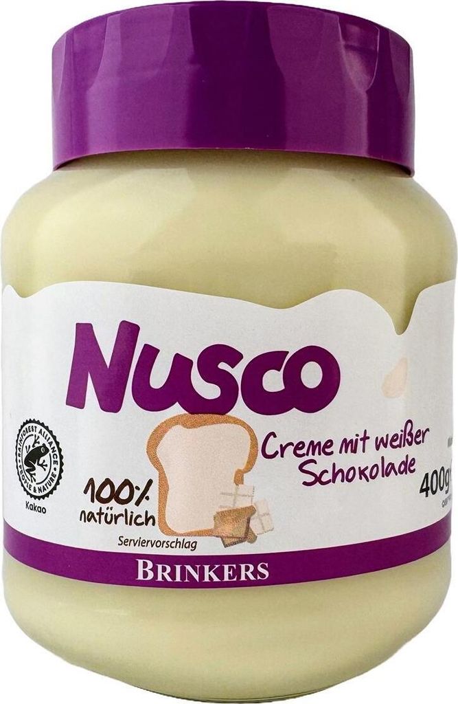 Nusco Creme mit weißer Schokolade 400g - Brotaufstrich Produktbild 