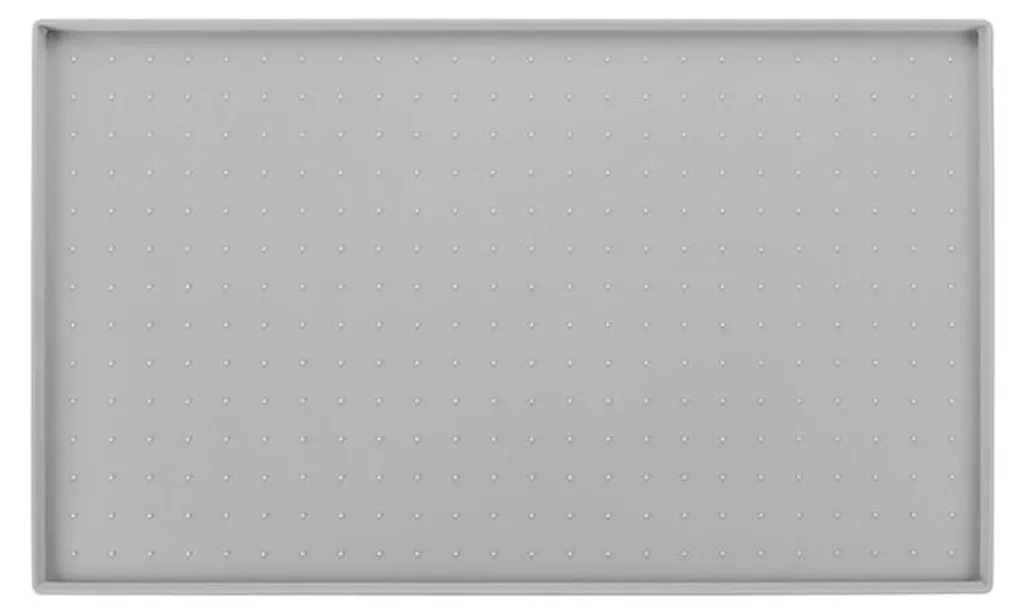 Tapis de cuisine en silicone gris 60x40 cm - Protection antidérapante