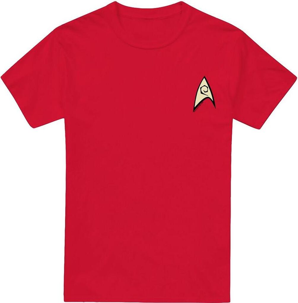 Star Trek - "Engineering Uniform" T-Shirt für Herren TV5631 (S) (Rot)
