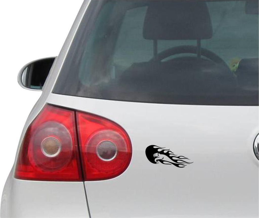Aufkleber / Autoaufkleber - JDM - Die cut - Cougar Custom Auto Flames Decal Laptop Fenster Sticker - schwarz - 149mmx71mm