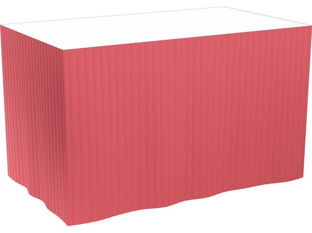 5x Dunicel-Tableskirts, selbstklebend 72 cm, 5 Abschnitte à 4 m bordeaux