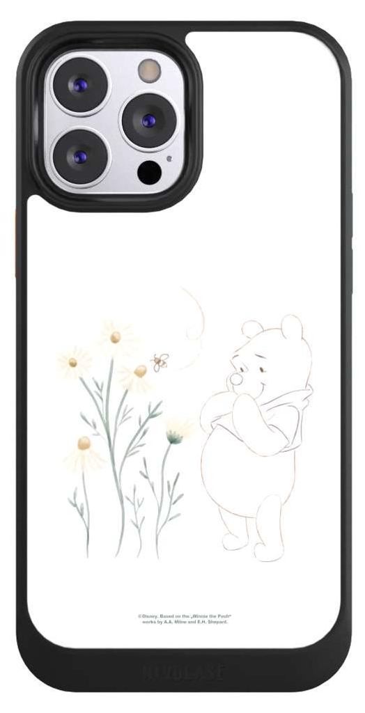 NIVOCASE Hülle für Apple iPhone 13 Pro Max Handyhülle NIVOcore Case Schwarz Biene Disney Winnie Puuh