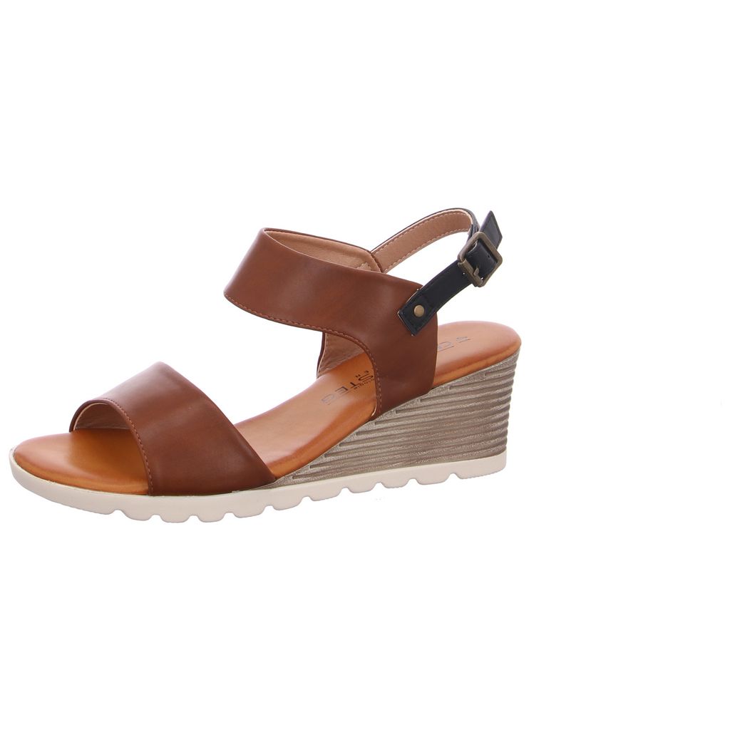 Laufsteg München Riemchensandalette Braun in Gr. 40