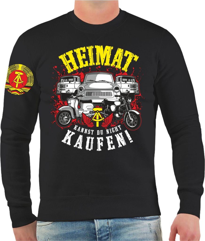 Herren Sweatshirt DDR Heimatliebe