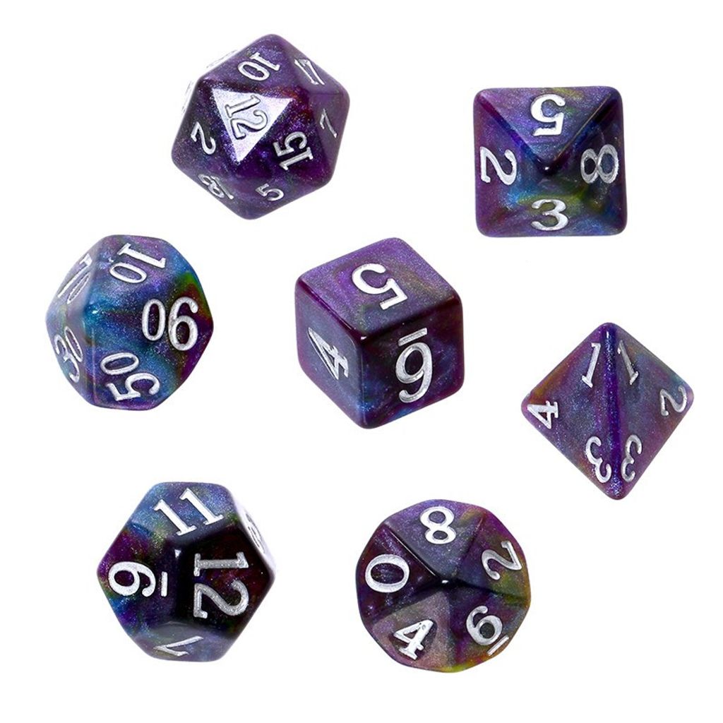 Acryl-RPG-Würfelset „Milchstraße“ von REBEL
