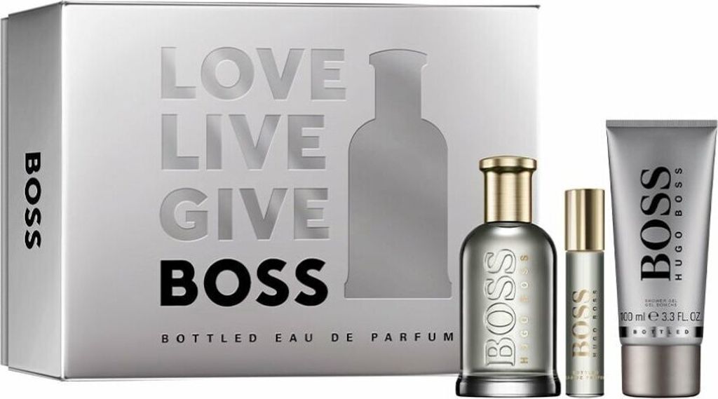 Hugo Boss Bottled Geschenkset Eau de Parfum 100ml + Eau de Parfum 10ml + Duschgel 100ml