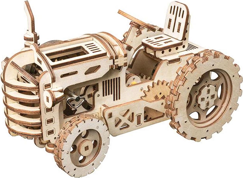 RoboTime 3D Puzzle mécanique en bois Tracteur Image du produit 
