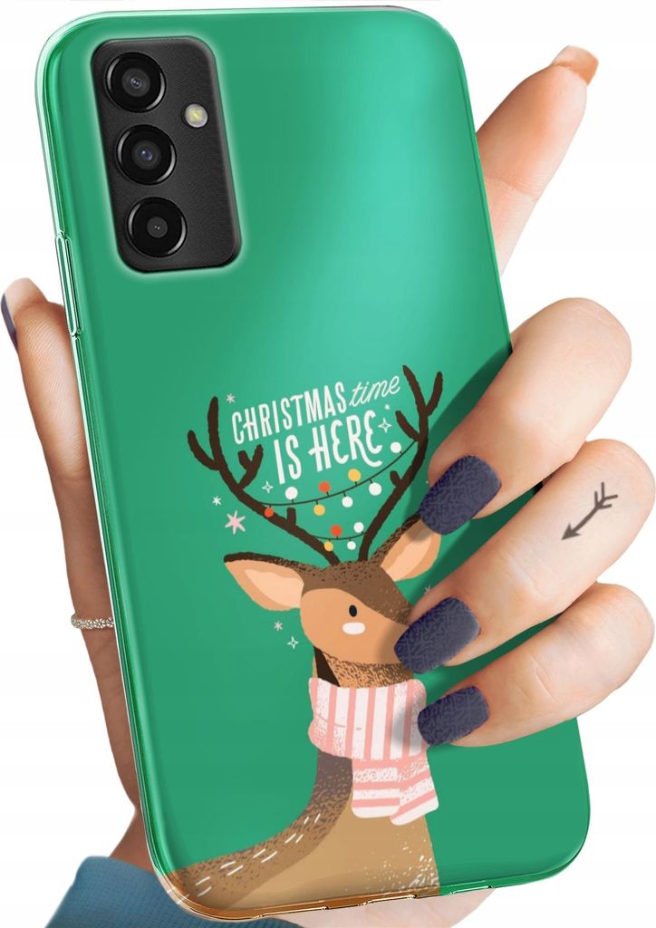 Bunt Hülle für SAMSUNG GALAXY M13 Schutzhülle Handyhülle Handy TPU Silikon Case Slim Cover Case Weihnachten Rudolf