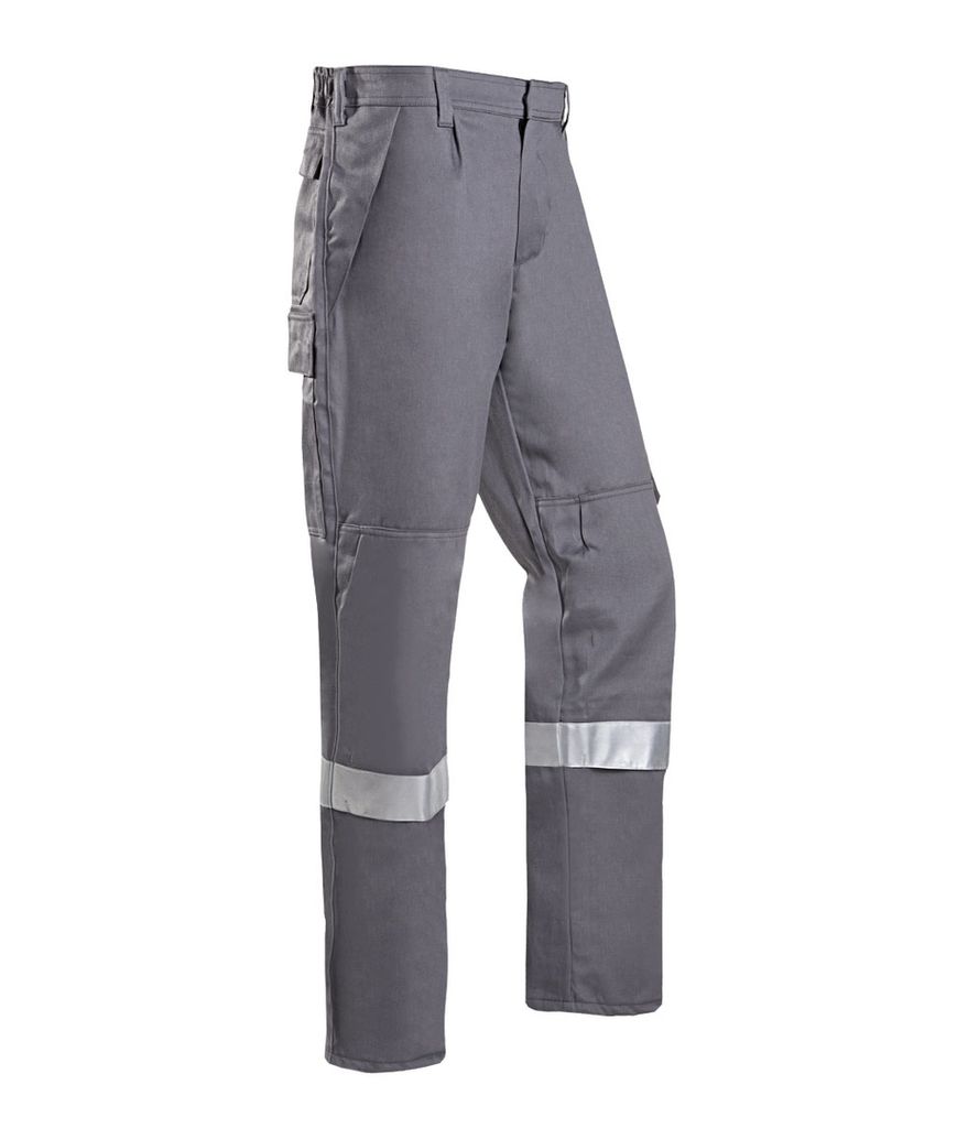 SIOEN Multinormbundhose CORINTO mit Gr. 54 (EUR)/52 (DE) mit Reflexstr., Größe:54/52, Farbe:Grau, Klasse:nv