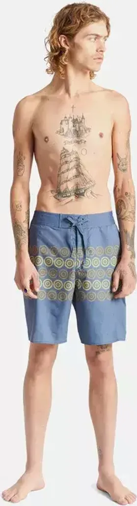 Boardshorts Brixton Temple Trunk M - Séchage Rapide et Confort Stretch