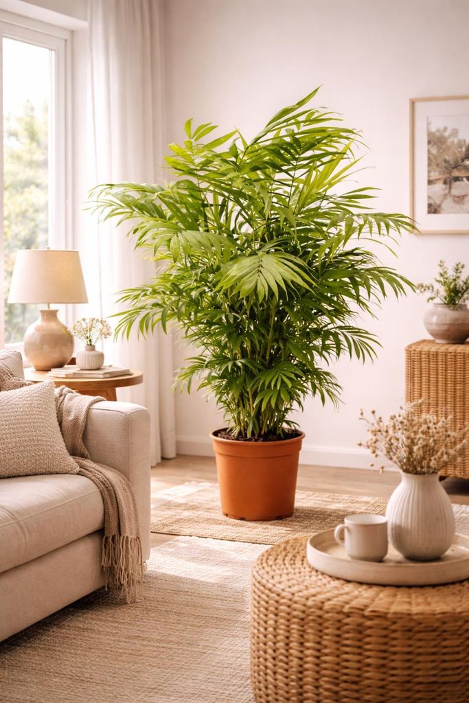 XXL Bergpalme 90–100 cm – Chamaedorea elegans Zimmerpflanze, pflegeleichte Mexikanische Palme für Wohnzimmer & Büro