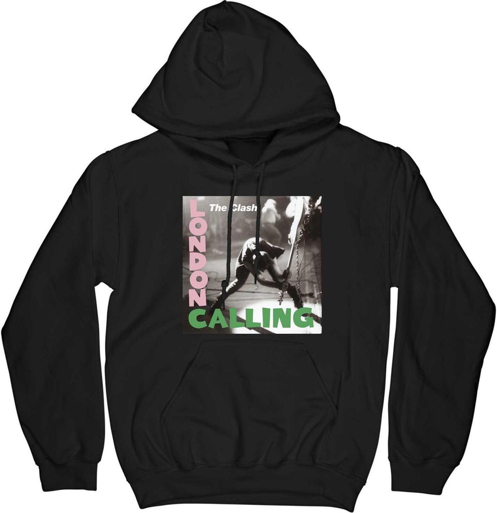 The Clash - "London Calling" Hoodie zum Überziehen für Herren/Damen Uni RO3780 (M) (Schwarz)