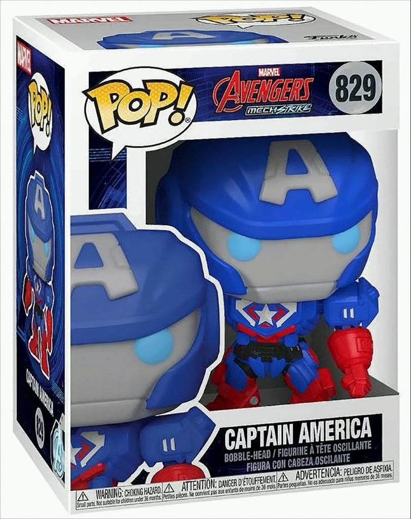 Marvel Avengers Mech Strike - Captain America 829 - Funko Pop! - Vinyl Figur