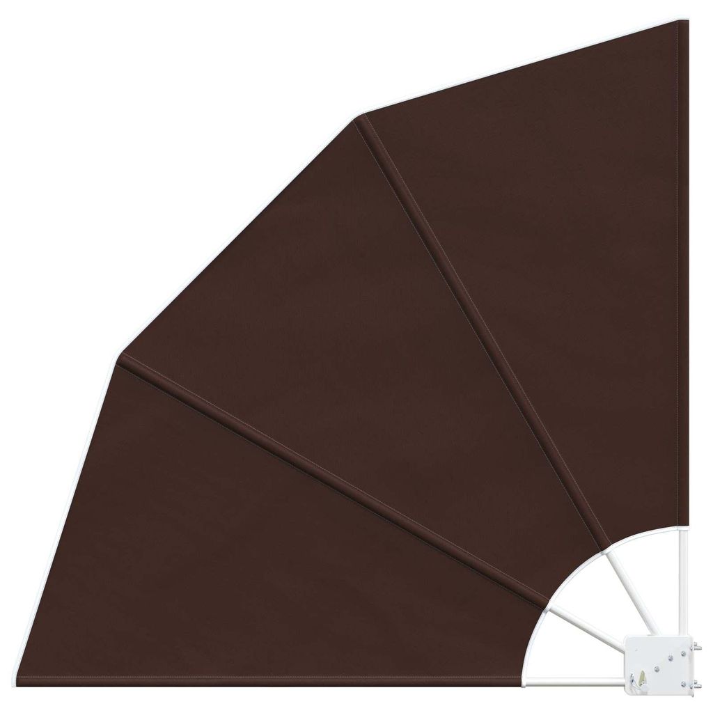 Zástěna na balkon 140 x 140 cm Polyester Hnědá Obrázek produktu 