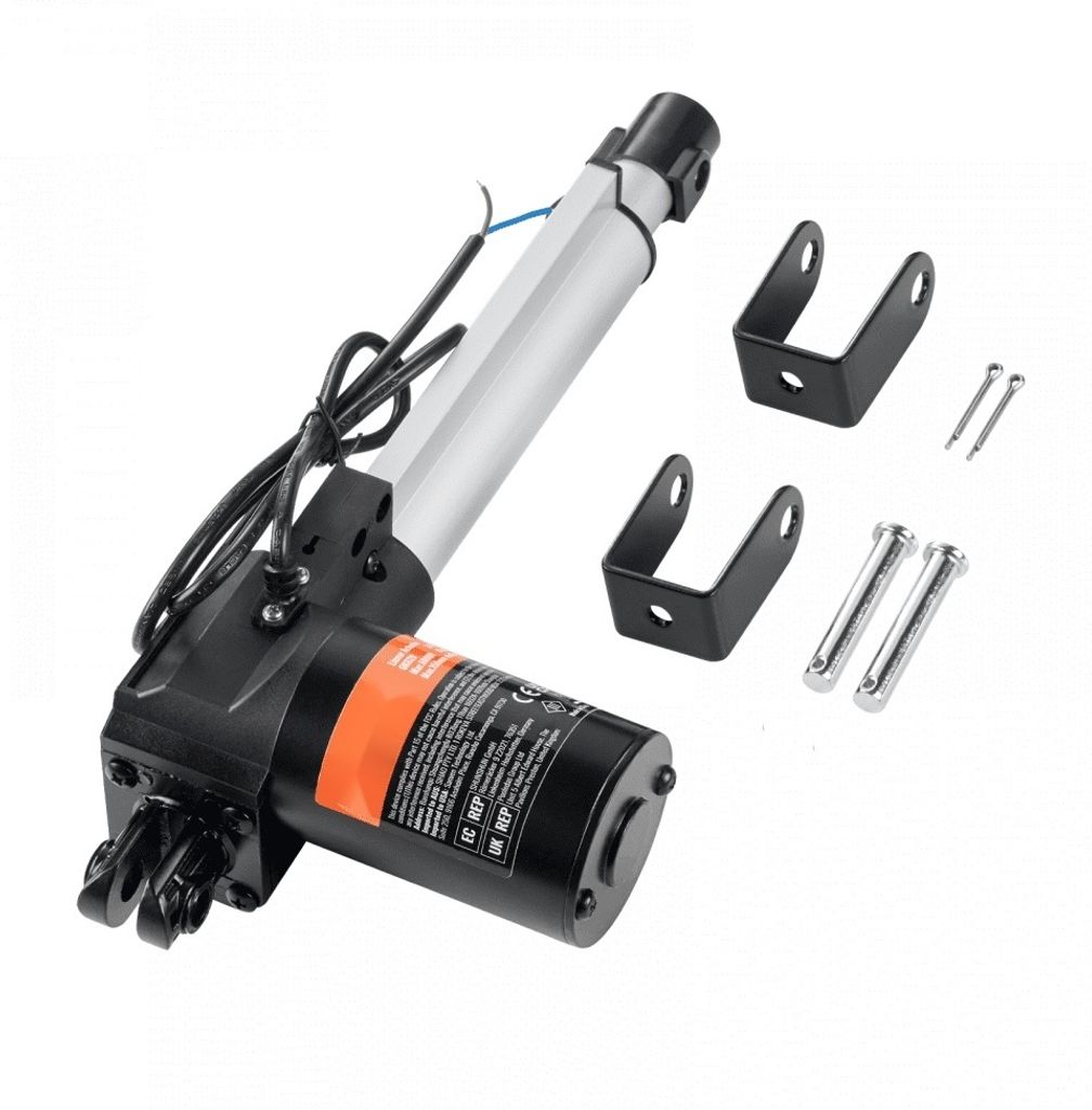 6000N Linearaktor DC 12V - Linearantrieb IP44 - Elektrischer Linearmotor - 150mm Hublänge - Geräuschpegel ≤50dB - Elektrischer Türöffner - 5m...